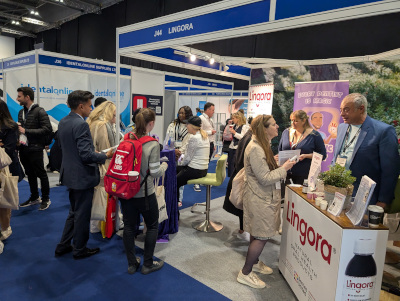 Busy Lingora stand at the Dentistry Show London